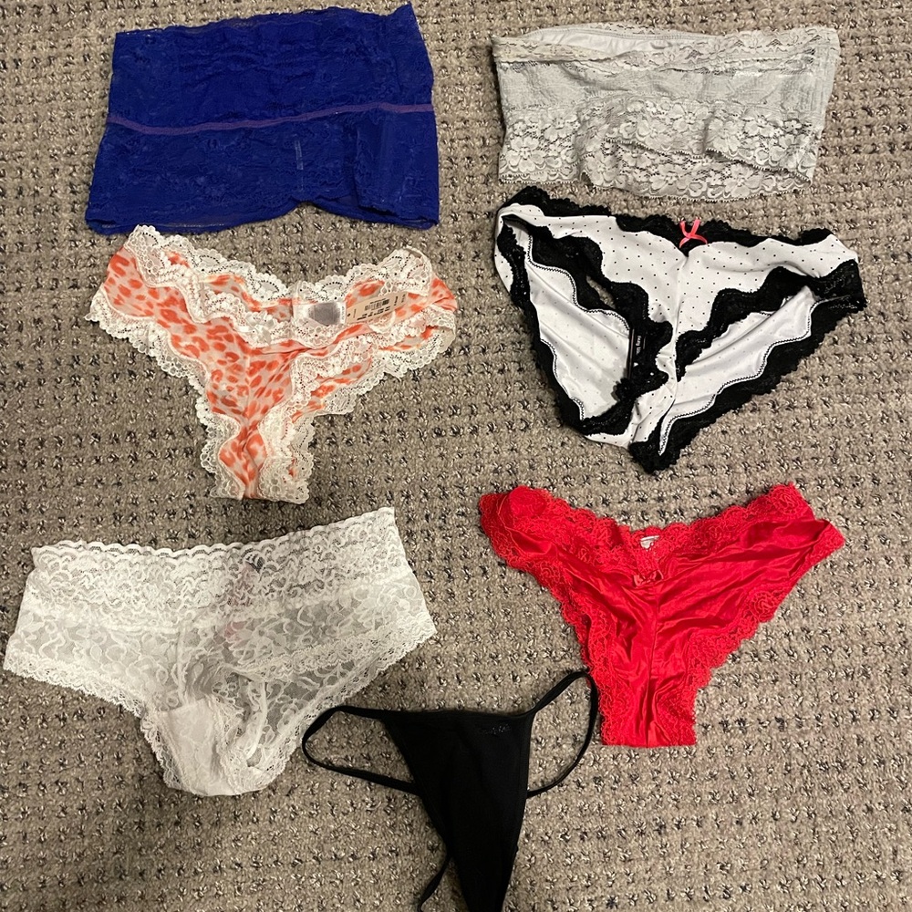 Colorful Lace Panty and Bandeau Set